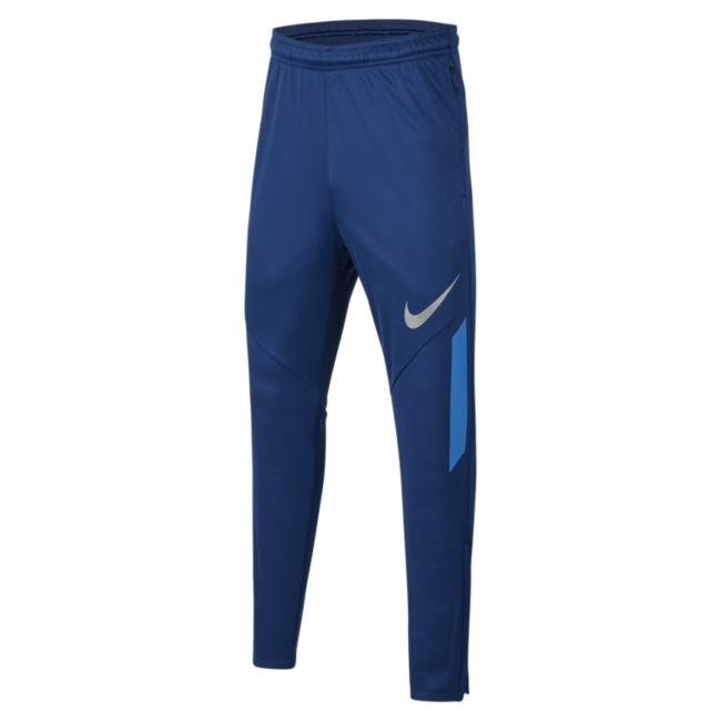 Mavi Nike Therma Shield Strike Genç Çocuk Futbol Eşofman Altı L