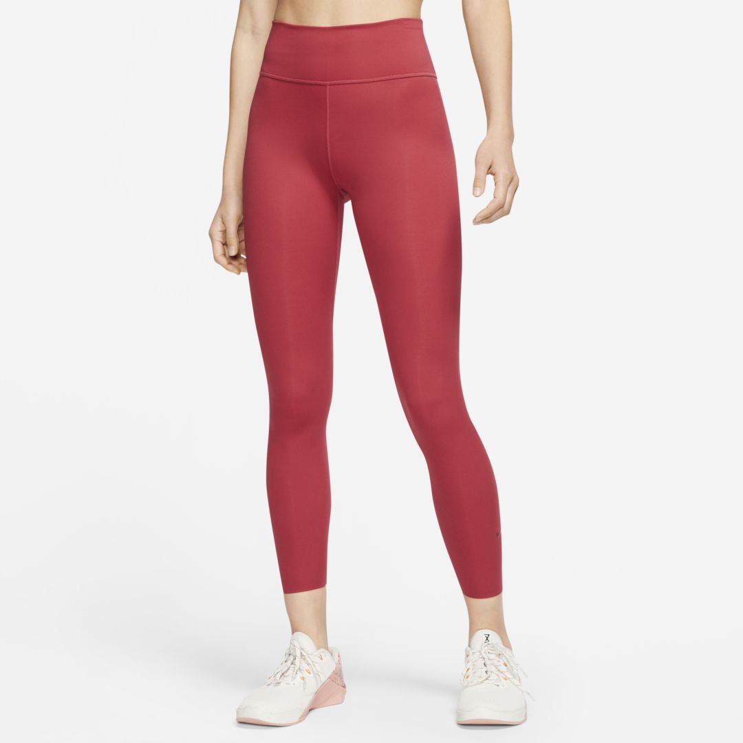 NIKE ONE LUXE WOMEN'S MID-RISE 7/8 TIGHTS (WORN BRICK) - CLEARANCE SALE