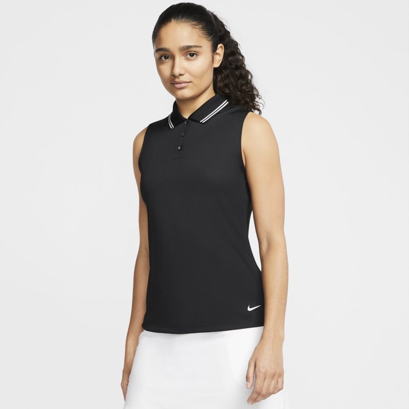 Nike Dri-FIT Victory Women's Sleeveless Golf Polo - Black