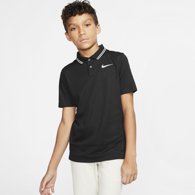 Nike Dri-FIT Victory Golf-Poloshirt für Jungen - Schwarz