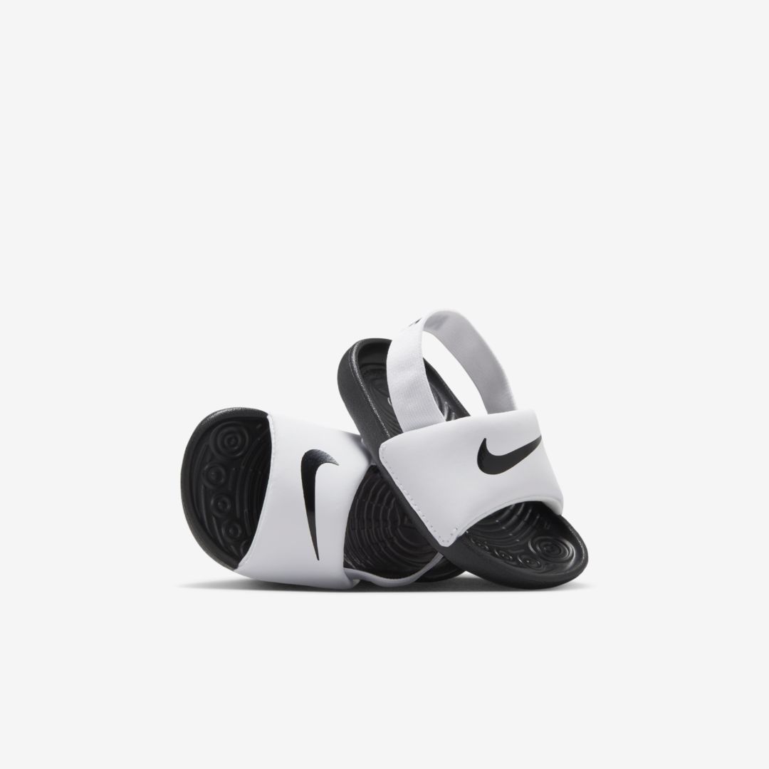 Nike Kawa Baby/toddler Slides In White,black,white,black