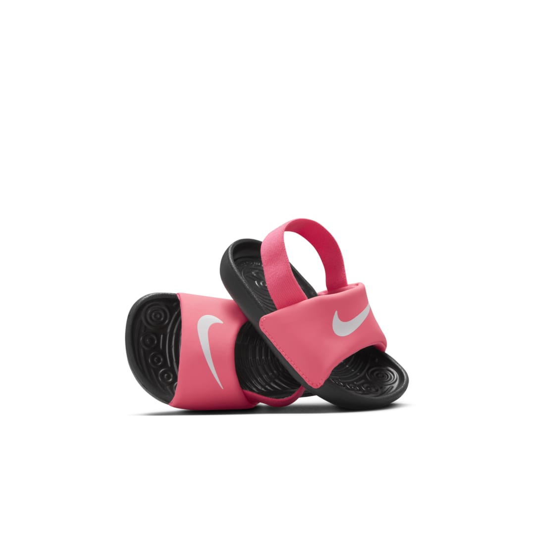 Nike Kawa Baby/toddler Slides In Digital Pink,black,white
