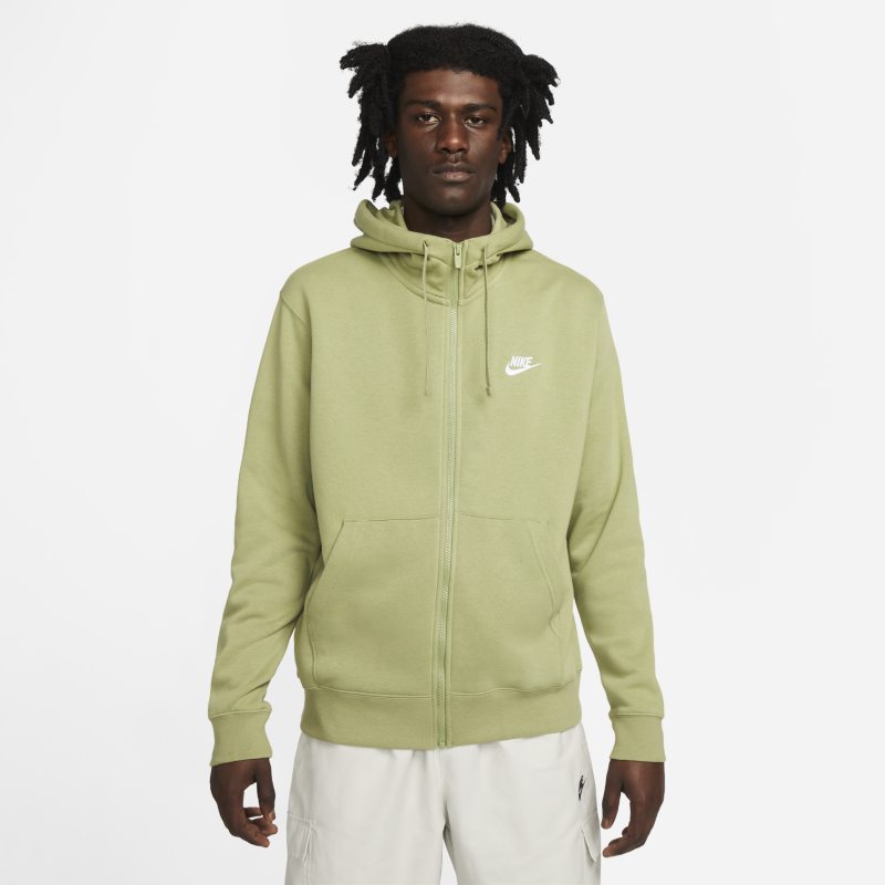 Nike Sportswear Club Fleece Men's Full-Zip Hoodie - Green