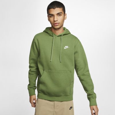 nike club hoodie green 