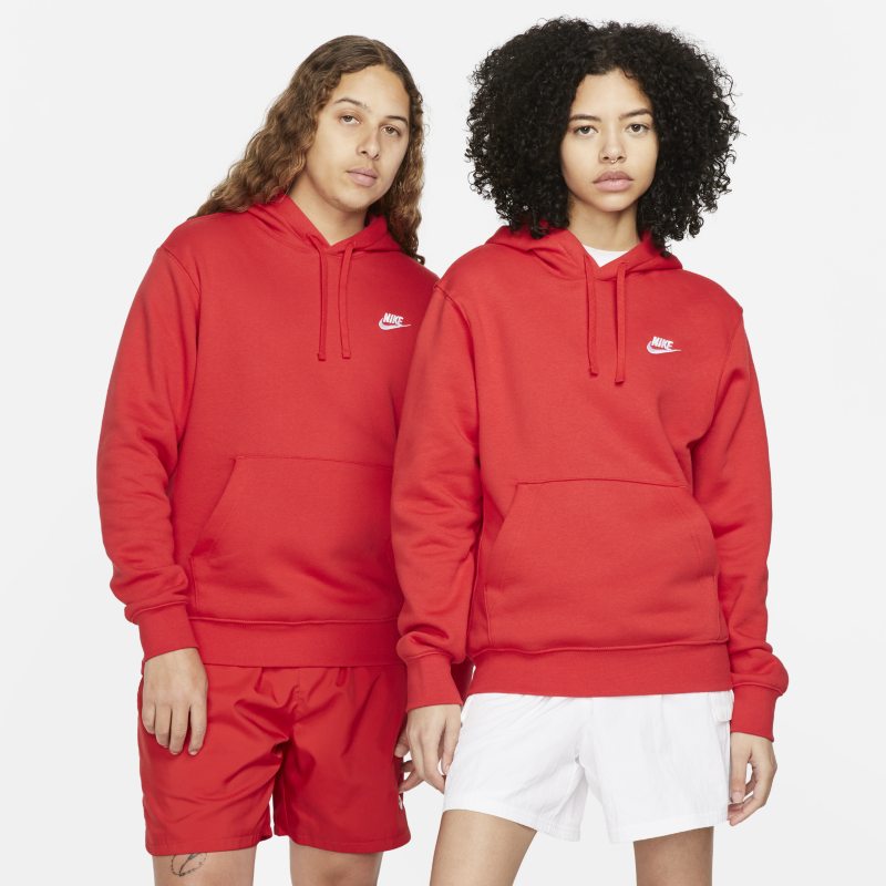 Nike Sportswear Club Fleece Pullover Hoodie - Red