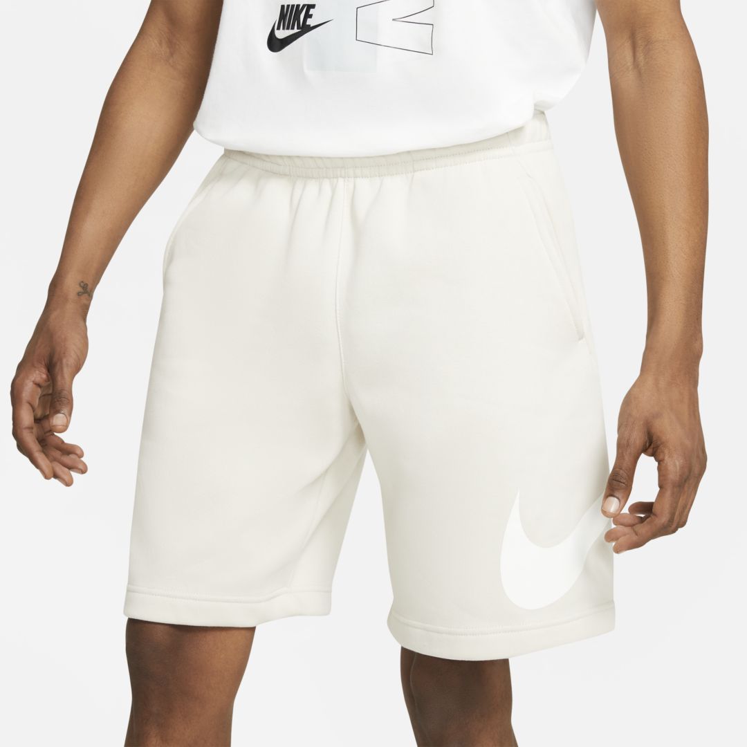 Nike Sportswear Club Men's Graphic Shorts In Cream