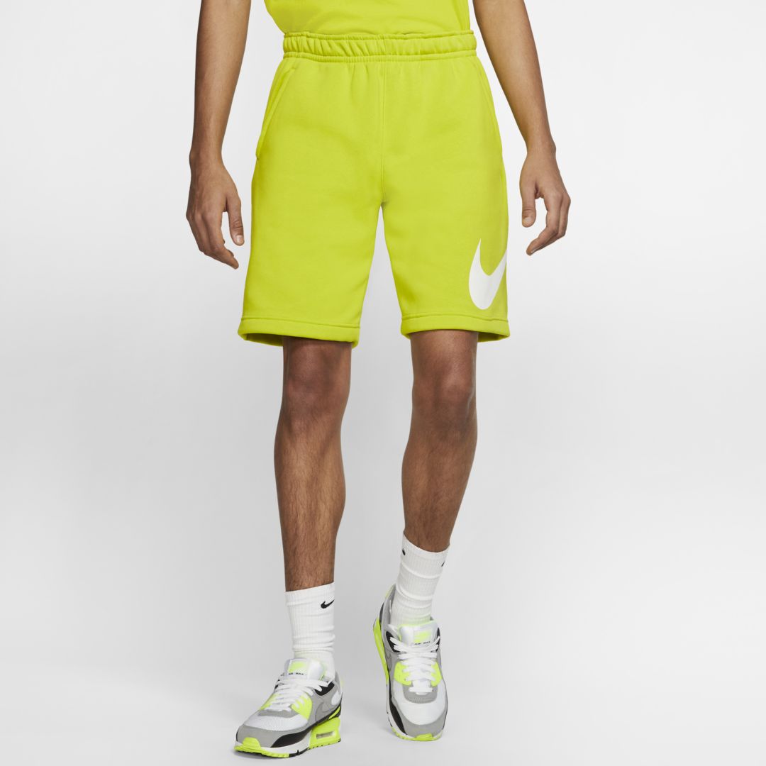 Nike Sportswear Club Men's Graphic Shorts In Green