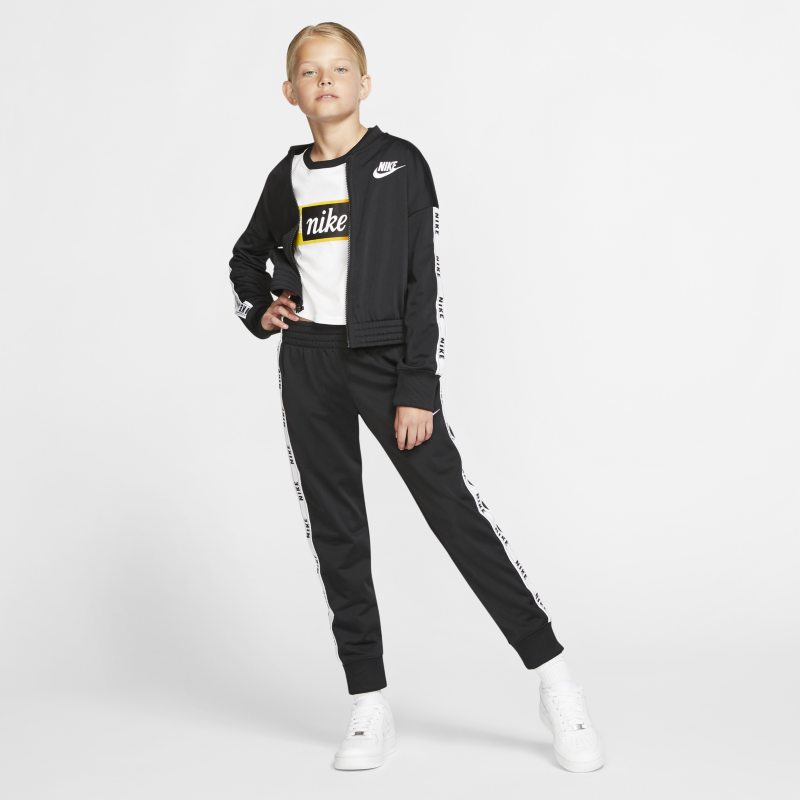Nike Sportswear Mädchen-Trainingsanzug - Schwarz