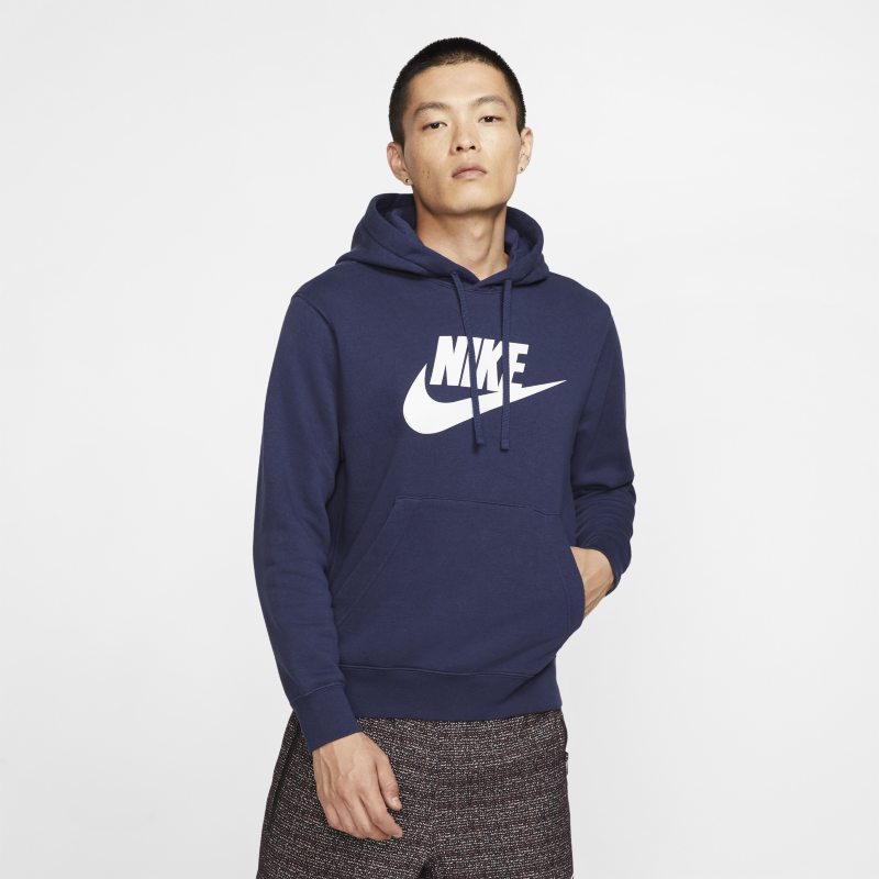 Nike Sportswear Club Fleece Men's Graphic Pullover Hoodie - Blue