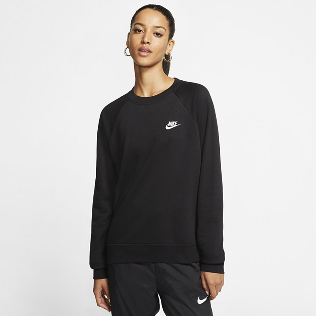 Nike Sportswear Essential fleecegenser til dame - Black