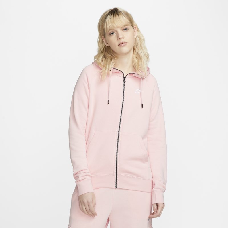 Nike Sportswear Essential Women's Full-Zip Fleece Hoodie - Pink