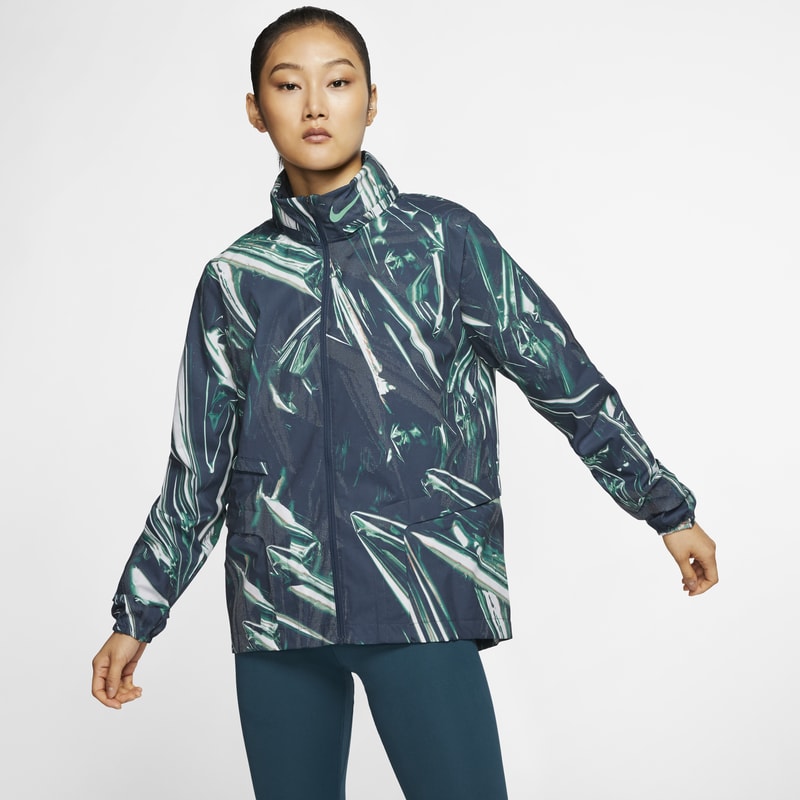 Nike Shield Damen-Laufjacke mit durchgehendem Reißverschluss - Multi-Color