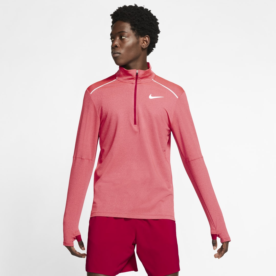 Nike Element 3.0 Men's 1/2-zip Running Top In Red