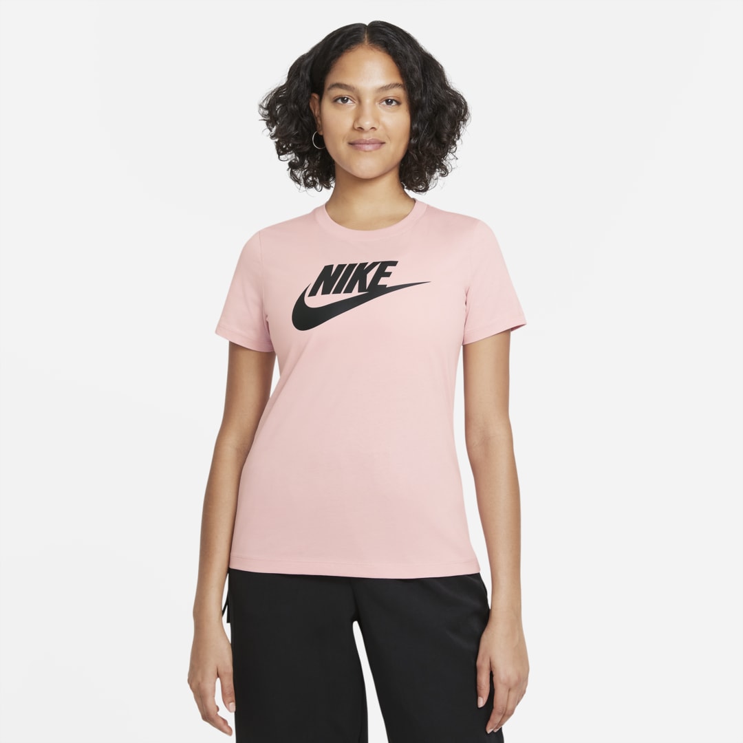 Nike Sportswear Essential T-shirt In Pink Glaze,black