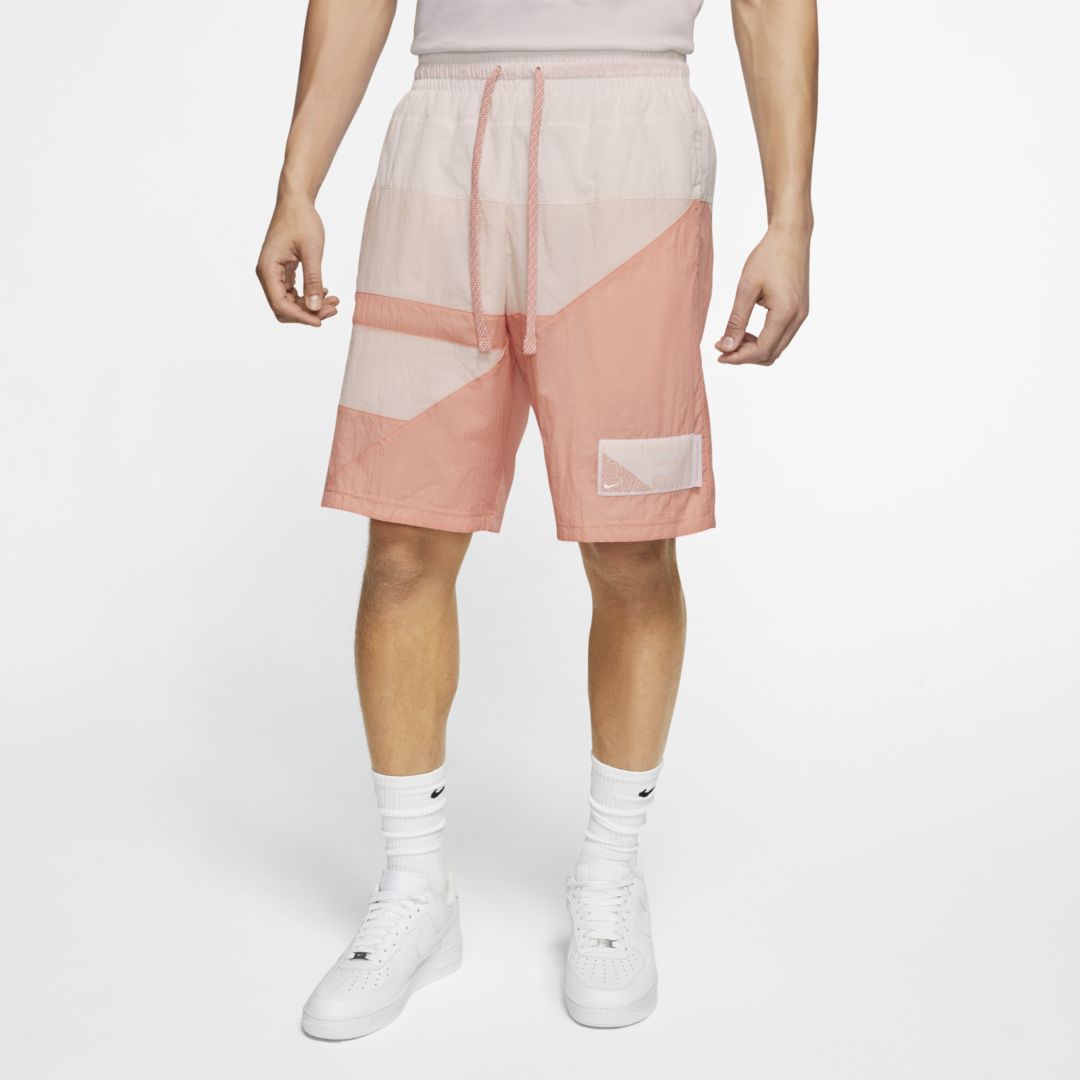 Nike Flight Basketball Shorts In Pink Quartz/washed Coral/sail/sail
