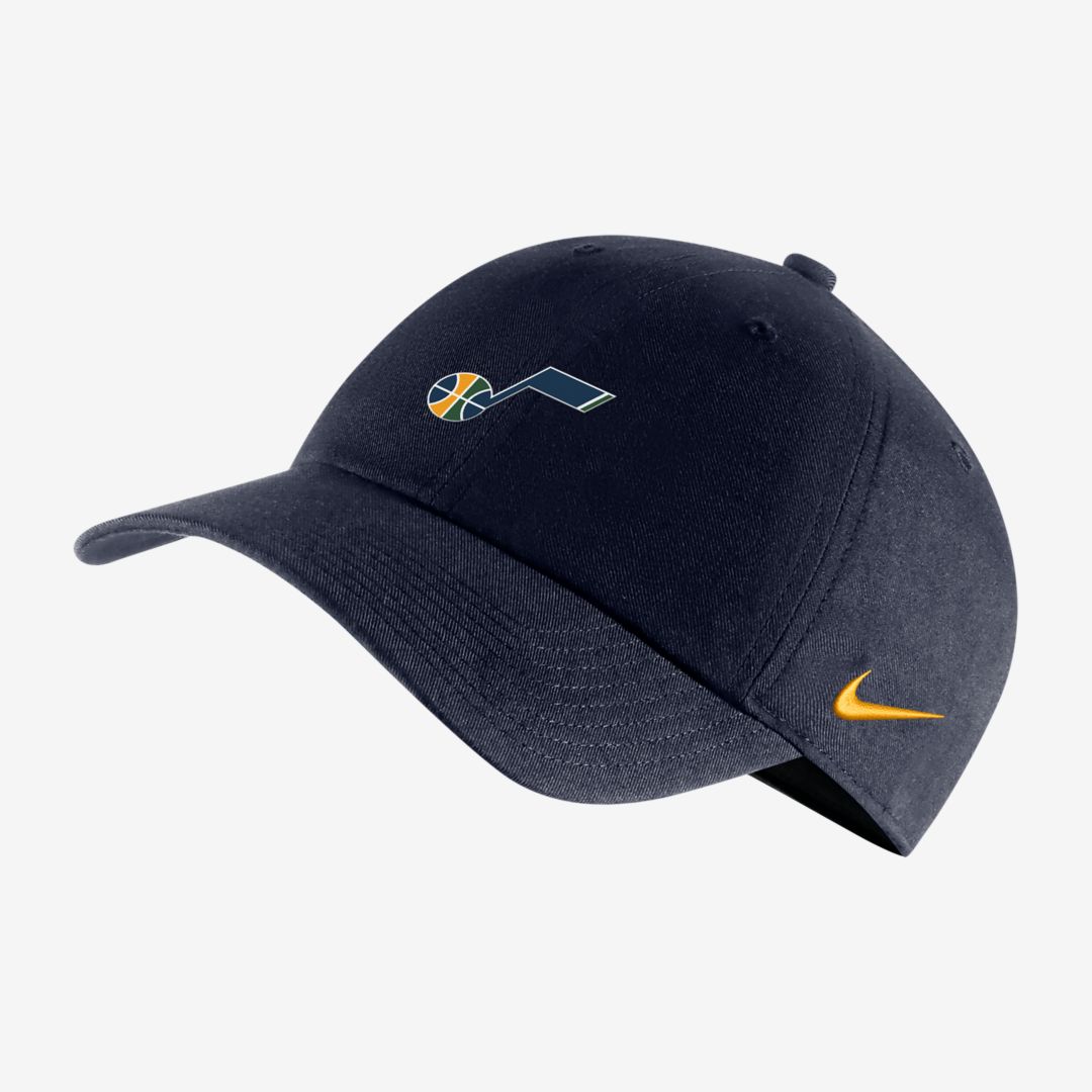 Nike Utah Jazz Heritage86  Dri-fit Nba Adjustable Hat In Blue