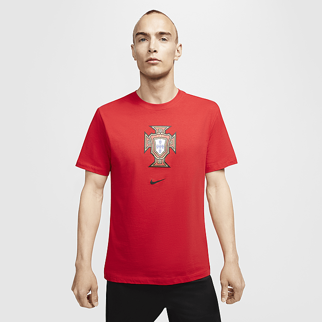 фото Мужская игровая футболка portugal - красный