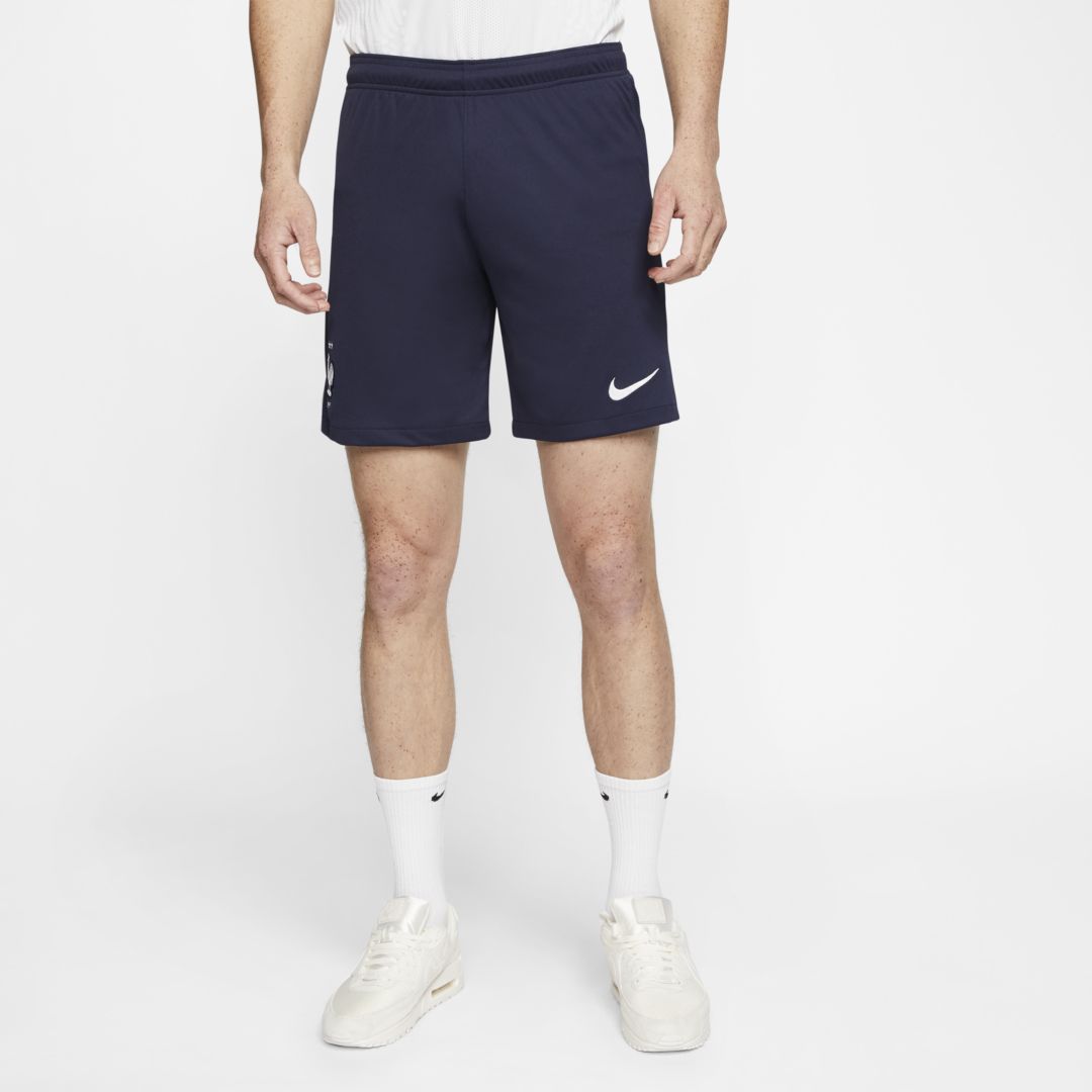 Nike Fff 2020 Stadium Home/away Men's Soccer Shorts In Blackened Blue,white