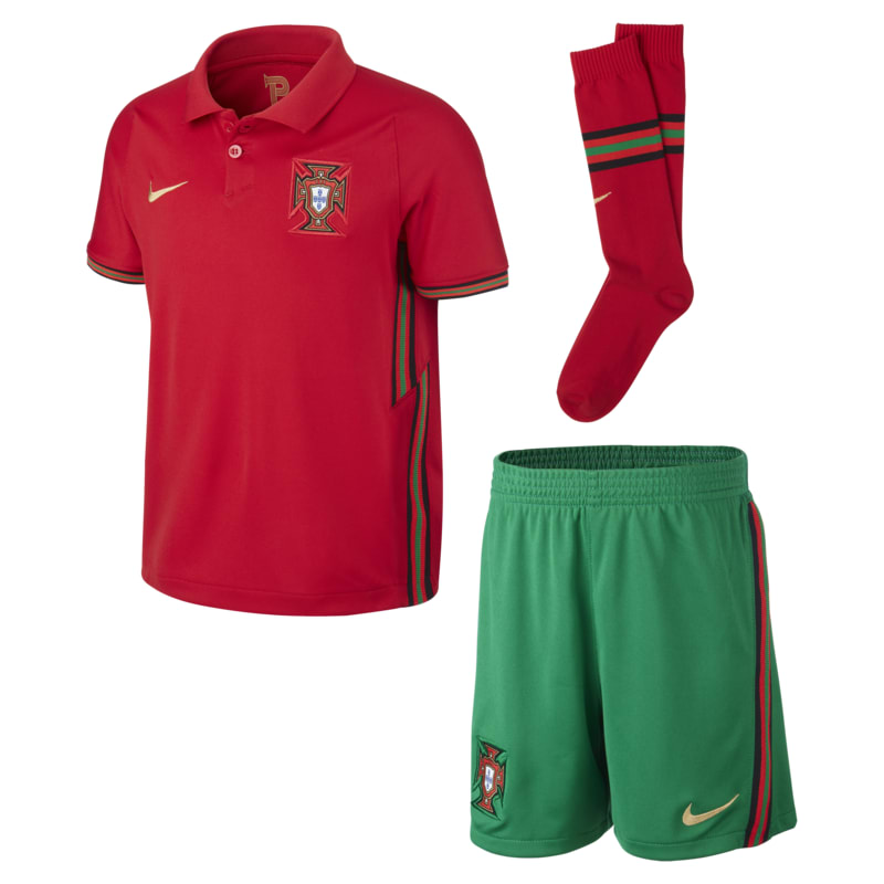 Portugal 2020 Home Younger Kids' Football Kit - Red
