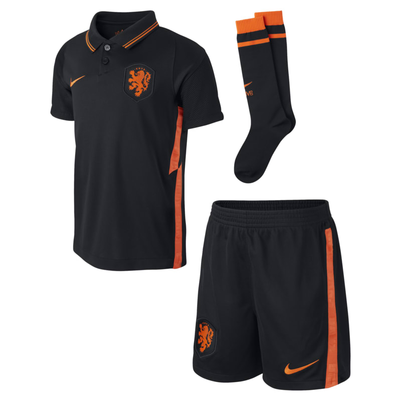 Netherlands 2020 Away Younger Kids' Football Kit - Black