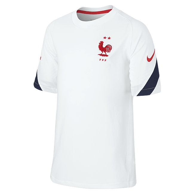 фото Игровая футболка с коротким рукавом для школьников fff strike - белый