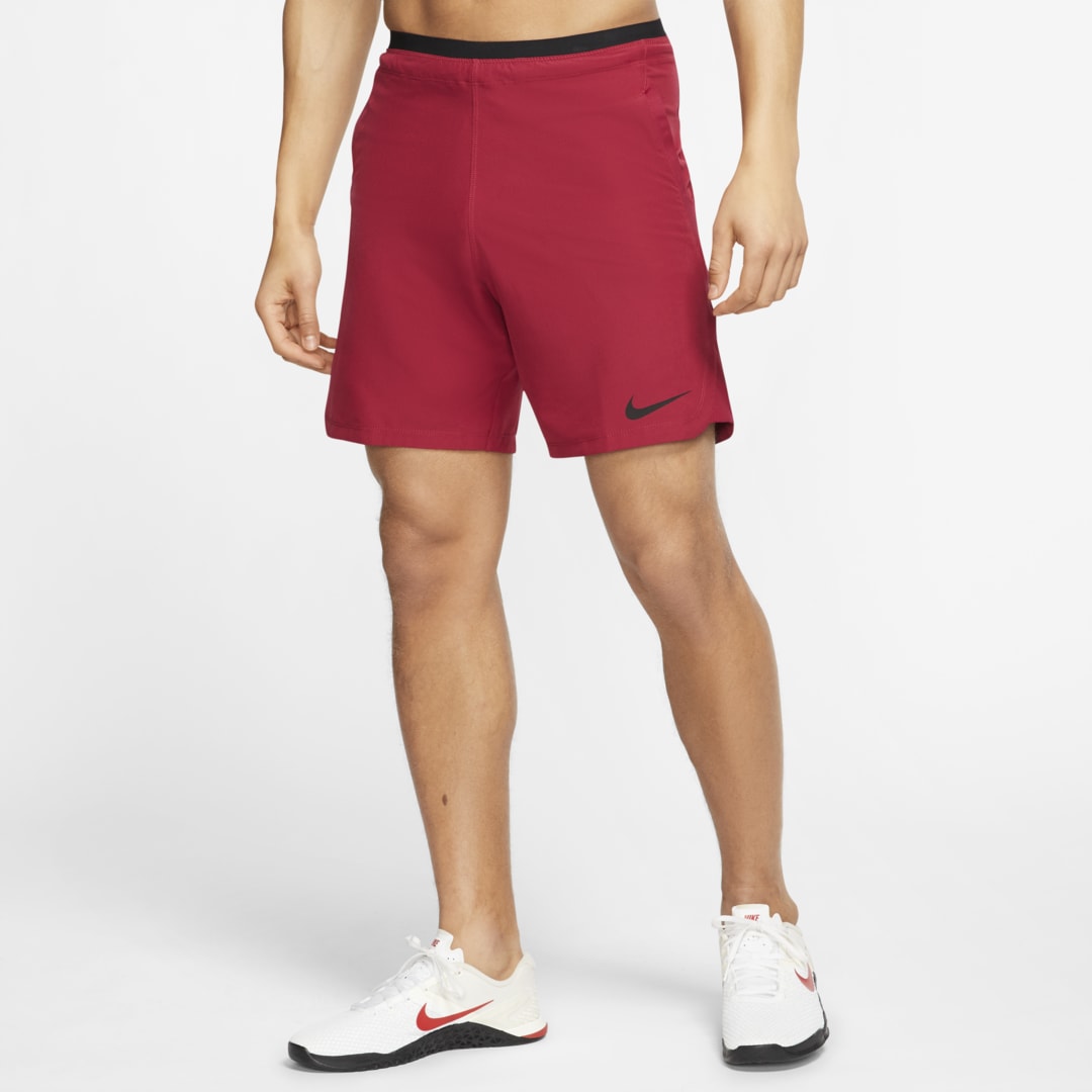 NIKE PRO FLEX REP MEN'S SHORTS (NOBLE RED) - CLEARANCE SALE