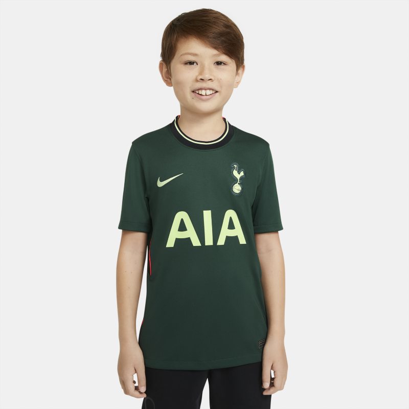 Tottenham Hotspur 2020/21 Stadium Away Older Kids' Football Shirt - Green