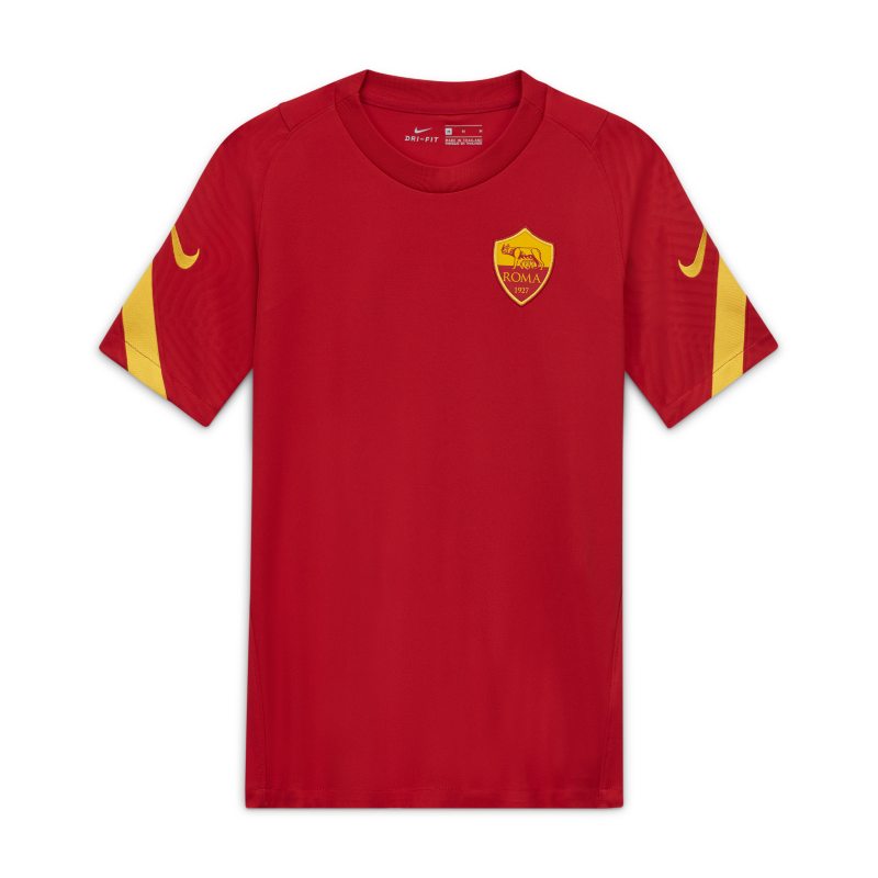 AS Roma Strike Older Kids' Short-Sleeve Football Top - Red