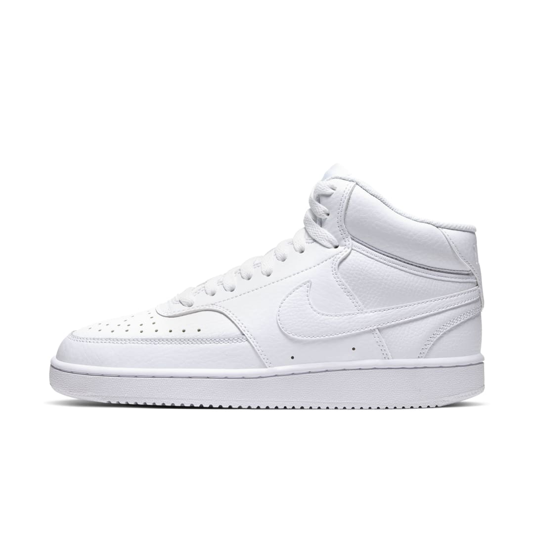 Shop Nike Women's Court Vision Mid Shoes In White