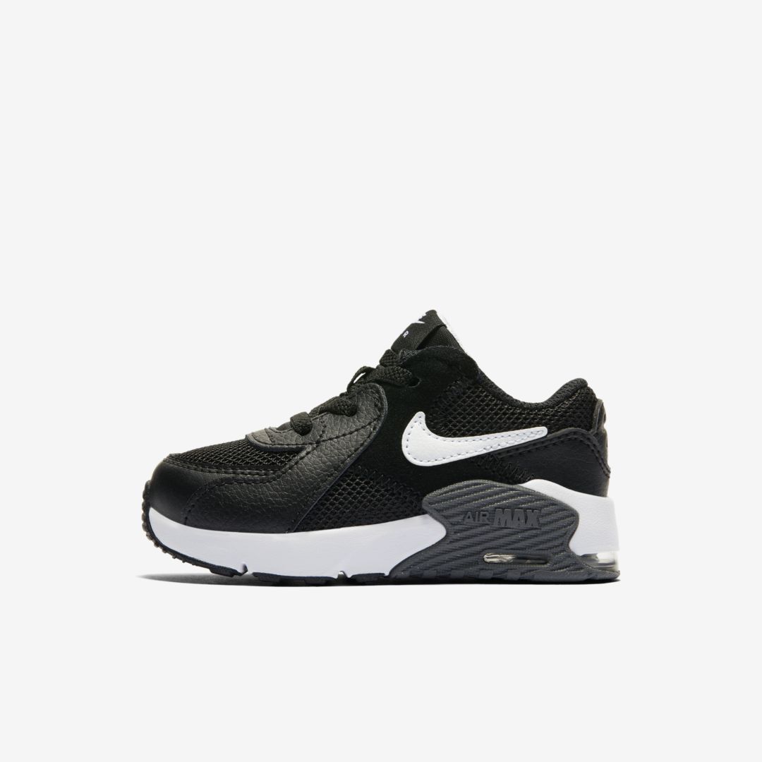 Nike Air Max Excee Baby/toddler Shoes In Black/white/dark Grey