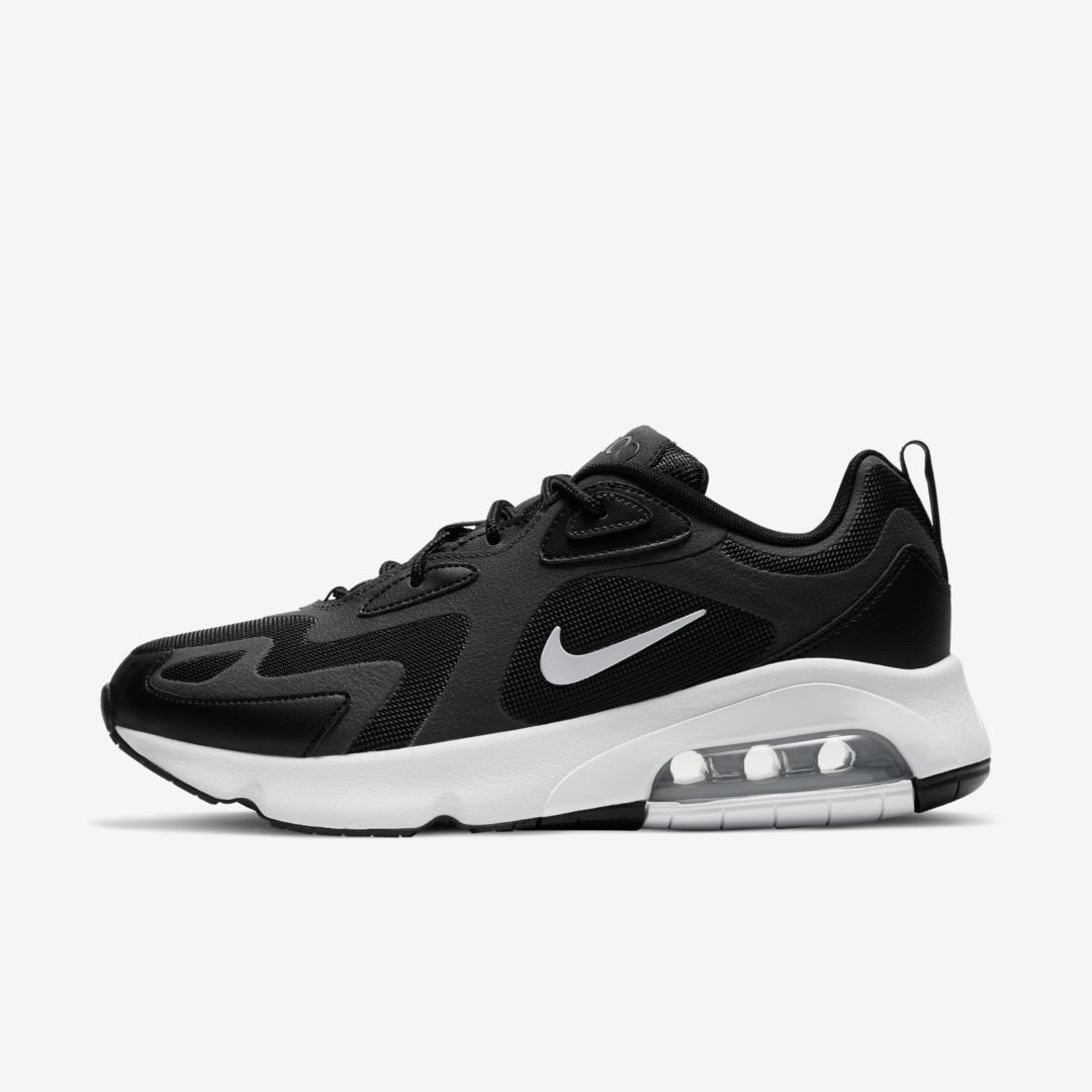 Nike Air Max 200 Shoe In Thunder Grey,black,wolf Grey,hot Punch 