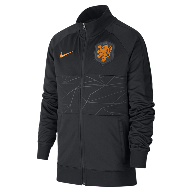 фото Футбольная куртка для школьников нидерланды - черный