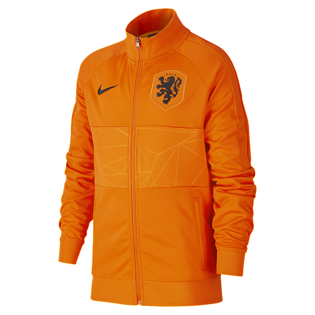 фото Футбольная куртка для школьников нидерланды - оранжевый