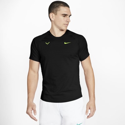 фото Мужская теннисная футболка с коротким рукавом nikecourt aeroreact rafa slam