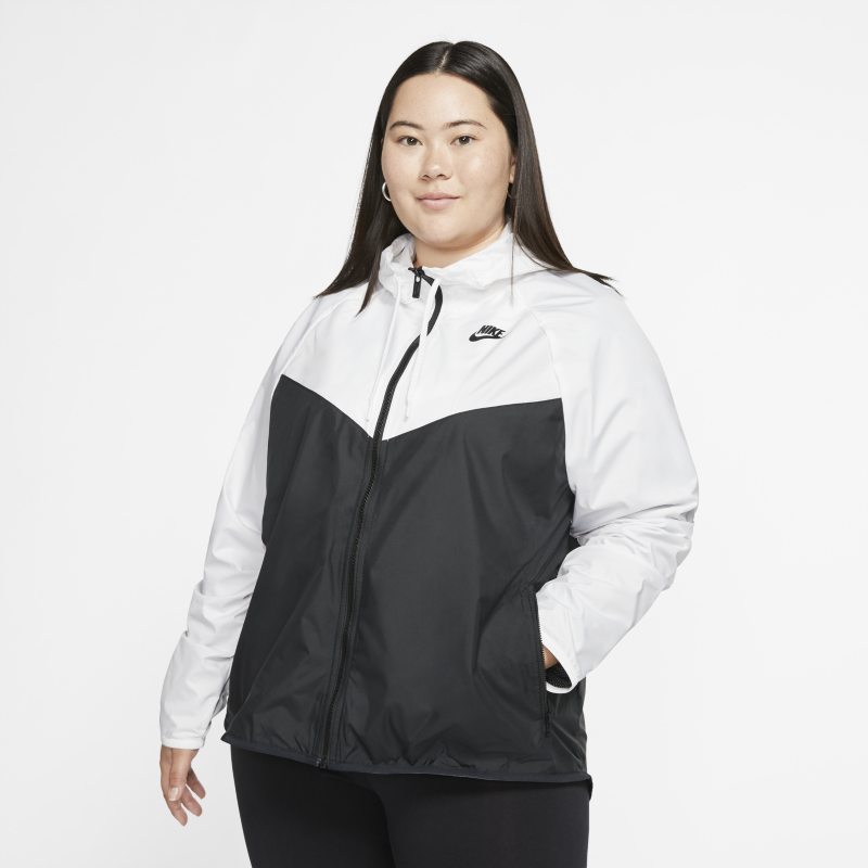 Kurtka damska Nike Sportswear Windrunner (duże rozmiary) - Biel