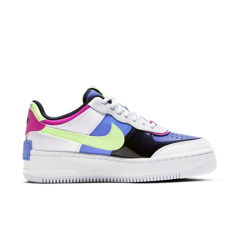 Image of Nike Air Force 1 Shadow White Sapphire Barely Volt (W)