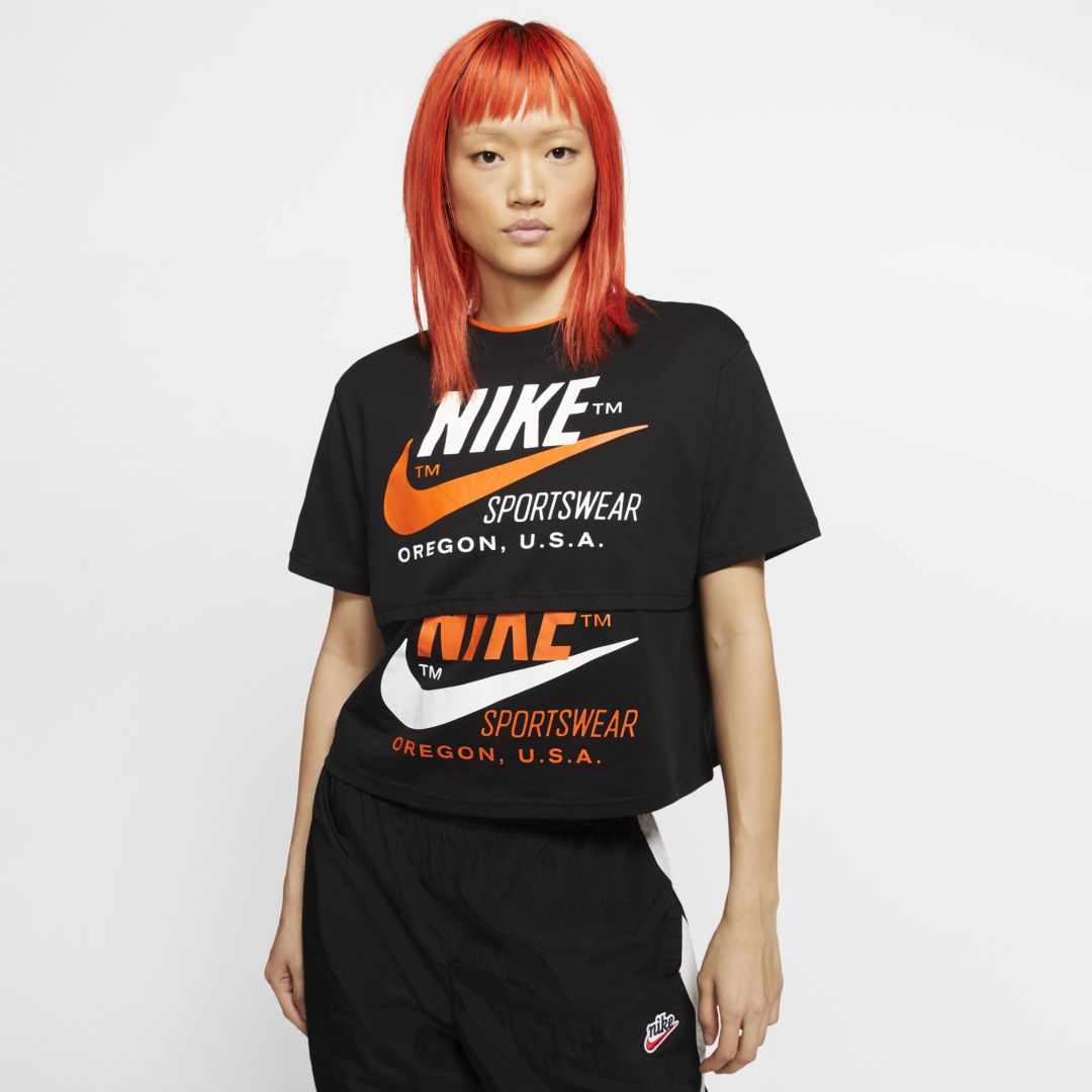 Nike Sportswear Icon Clash Women's Short-sleeve Top In Black