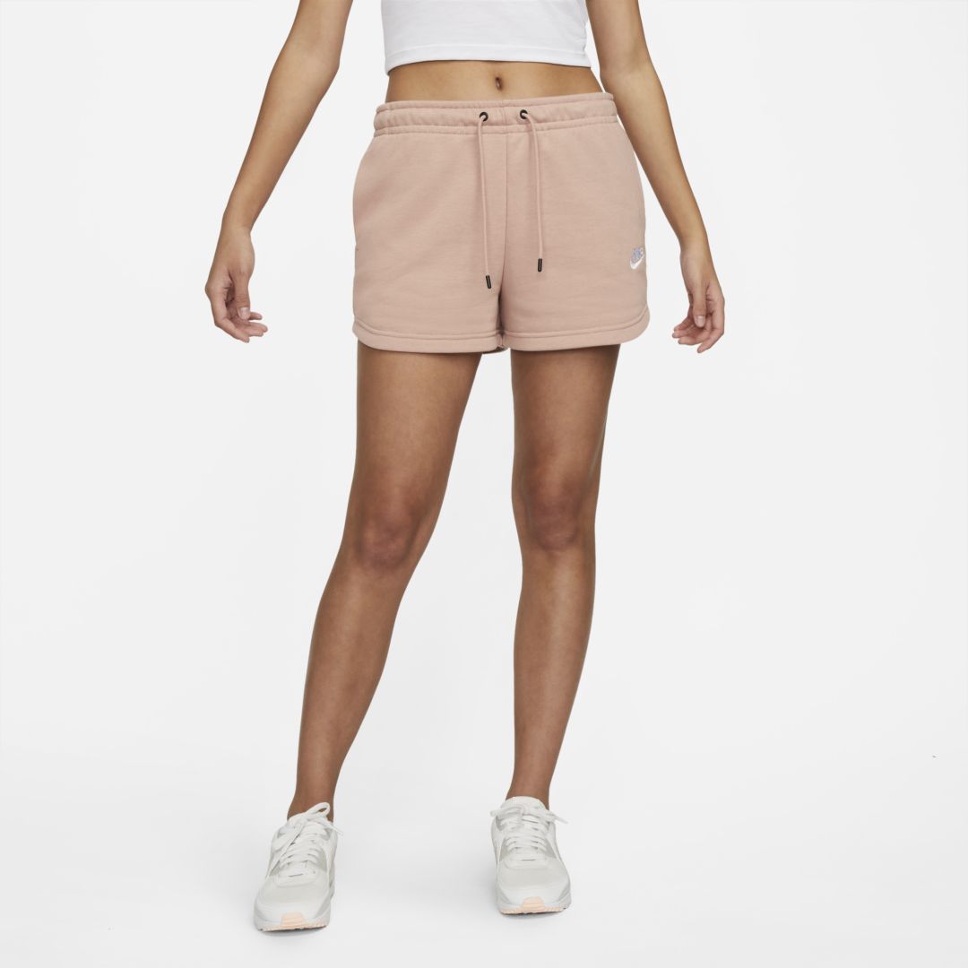 Nike Women's  Sportswear Essential French Terry Shorts In Pink
