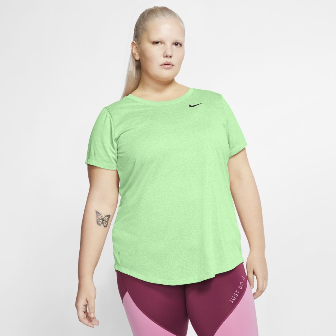 Nike Dri-fit Legend Women's Training T-shirt In Green Glow,barely Volt,black