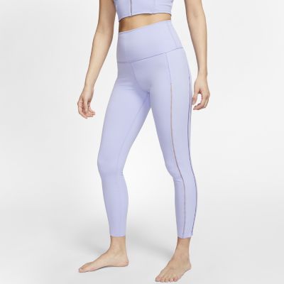 Женские слегка укороченные тайтсы из рубчатой ткани Infinalon Nike Yoga Luxe
