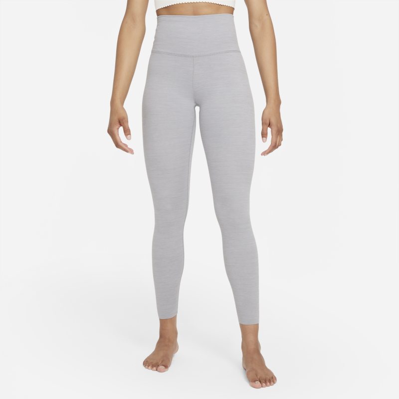 Damskie legginsy 7/8 z wysokim stanem Infinalon Nike Yoga Luxe - Szary