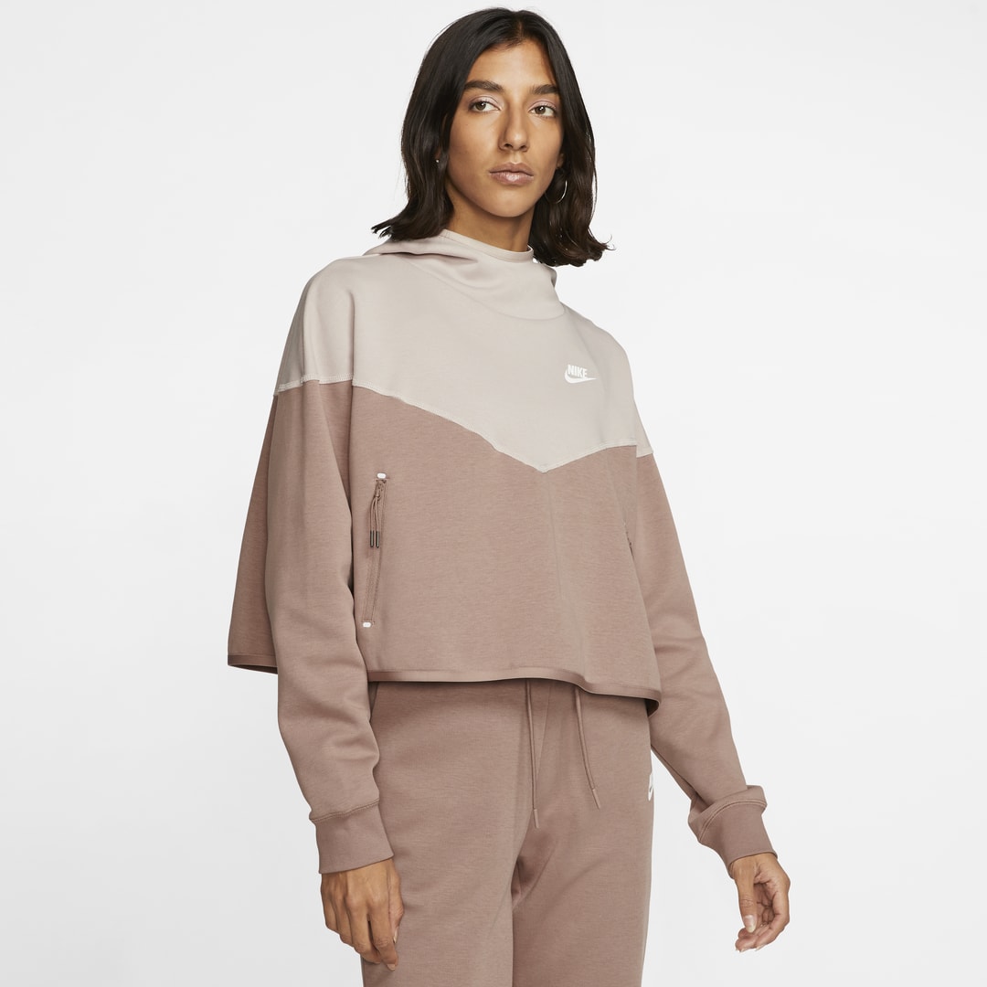 Sportswear Tech Fleece Women's Pullover Hoodie (plus Size) In Khaki