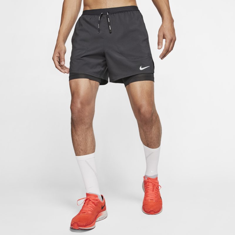 Nike Flex Stride Men's 13cm (approx.) 2-in-1 Running Shorts - Black
