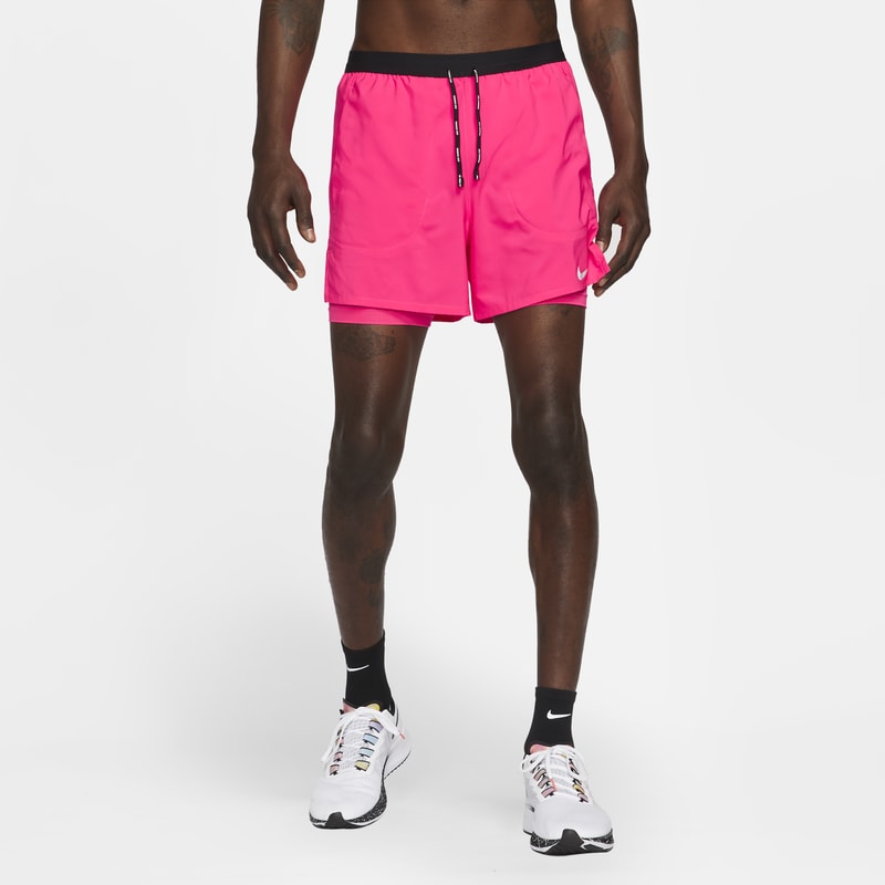 Nike Flex Stride Pantalón corto de running 2 en 1 de 13 cm - Hombre - Rosa Nike