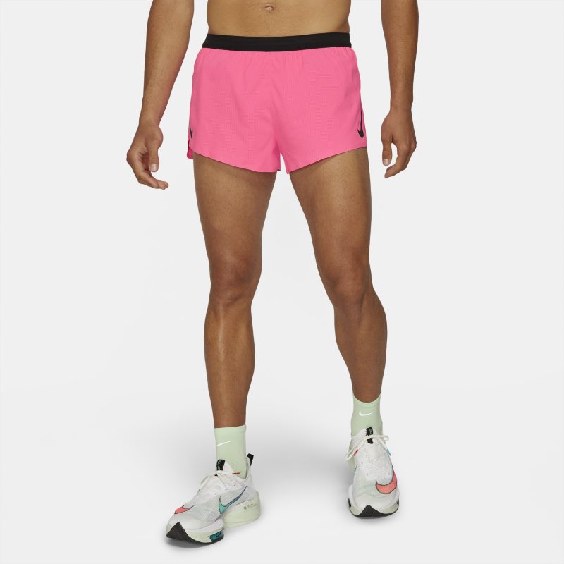 Męskie spodenki do biegania Nike AeroSwift 5 cm - Różowy