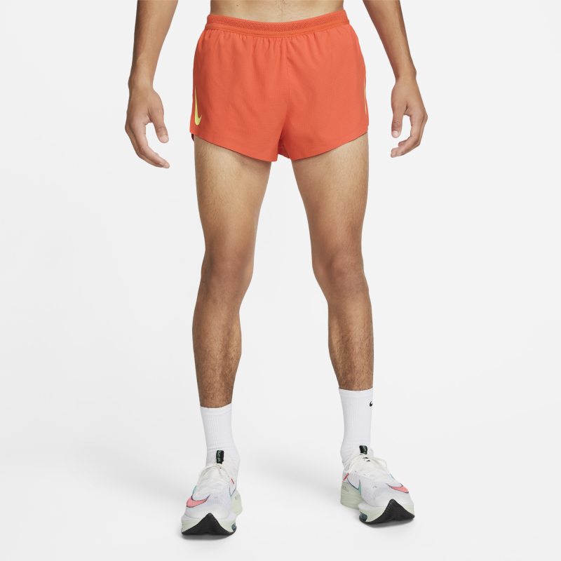 Męskie spodenki do biegania Nike AeroSwift 5 cm - Pomarańczowy