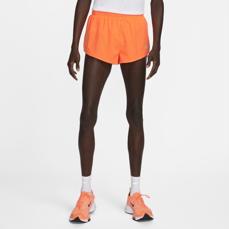 Męskie spodenki do biegania 5 cm Nike Fast - Pomarańczowy