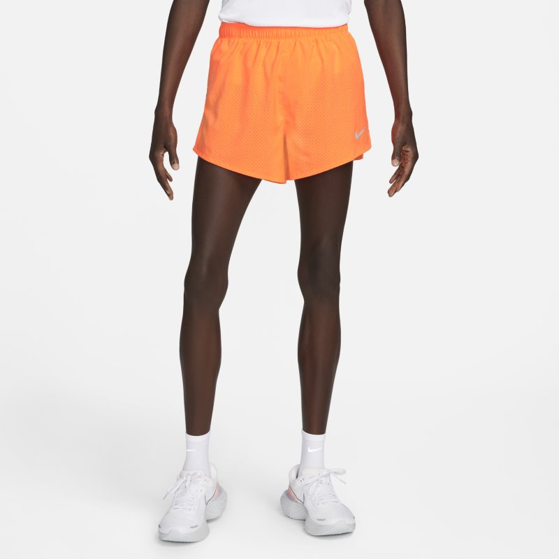 Męskie spodenki do biegania Nike Fast 10 cm - Pomarańczowy