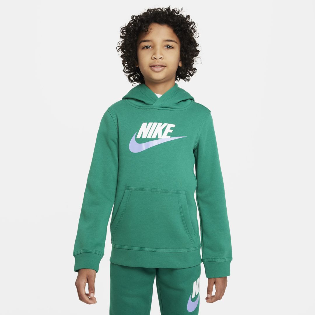 Nike Sportswear Club Fleece Big Kidsâ Pullover Hoodie In Green