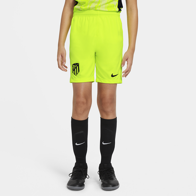 фото Футбольные шорты для школьников из третьего комплекта формы фк «атлетико мадрид» 2020/21 stadium - желтый